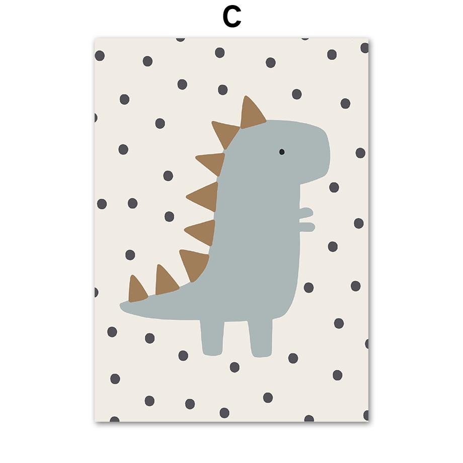 Lion Turtle Bear Cat Rainbow Boho Nursery Wall Art Canvas Painting Nordic Posters And Prints Wall Pictures Baby Kids Room Decor