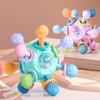 Baby Toys 0 12 Months Rotating Rattle Ball Grasping Activity Baby Development Toy Silicone Rattles Baby Sensory Toys for Babies