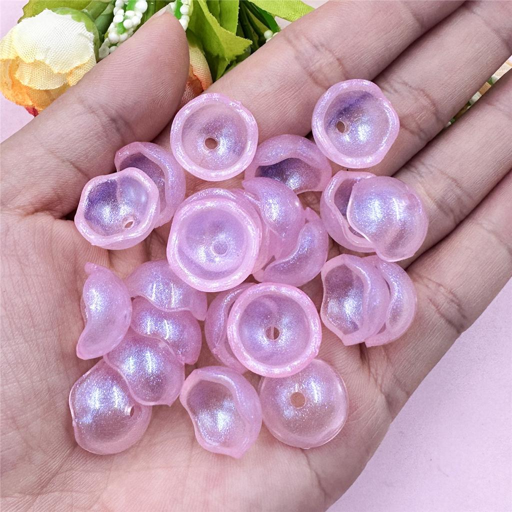 100Pcs Bead Fashion DIY Beads Beads Bowl Shaped Multicolor Jewelry Acrylic Beads