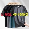 Мужские футболки оверсайз Быстросохнущие Большие размеры 10xl 9xl 8xl Летняя футболка приталенная Мужская спортивная 100% полиэстер С коротким рукавом Топы Футболка