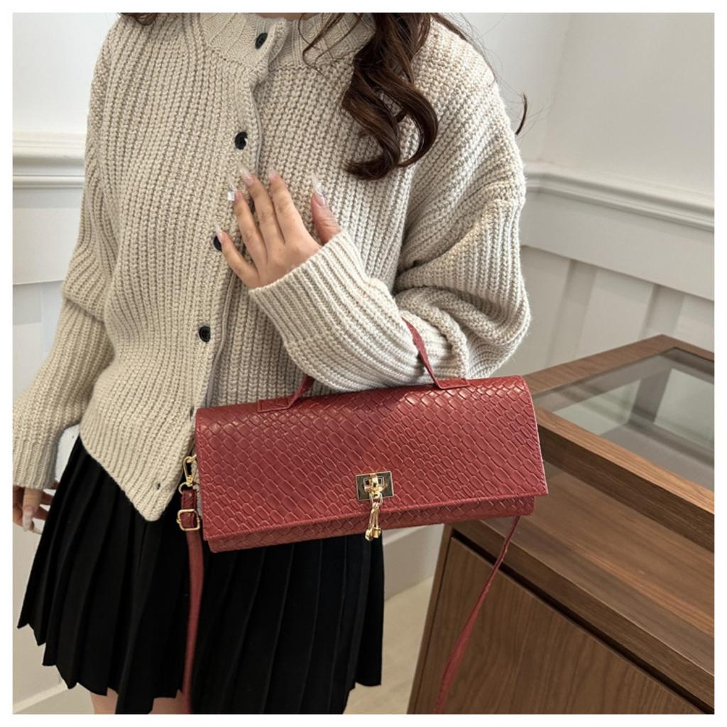 Персонализированный нишевый дизайн, повседневный западный стиль, простое на одно плечо, повседневный тренд, женская сумочка, модная маленькая квадратная сумка