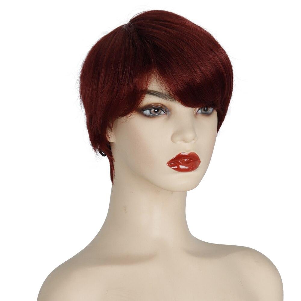 MERISIHAIR Короткий парик с челкой, стрижка пикси с мелированием, синтетическая короткая прямая стрижка для серебристо-белых женщин