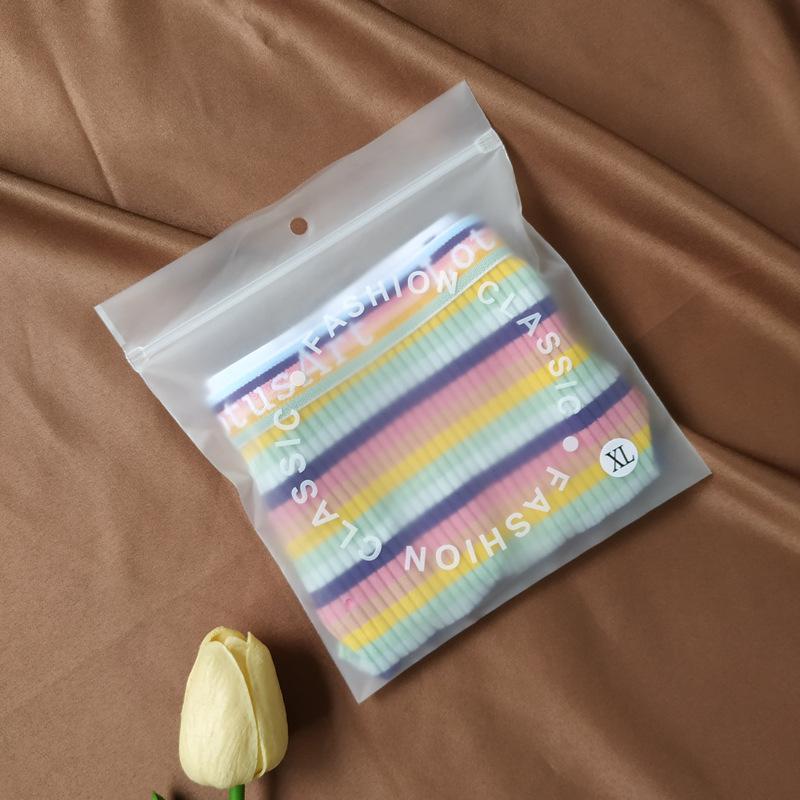 Высококачественные удобные трусики для девочек-школьниц из хлопка с низкой талией в радужную полоску, летние дышащие, высокоэластичные, неэластичные женские трусики, сексуальные трусики