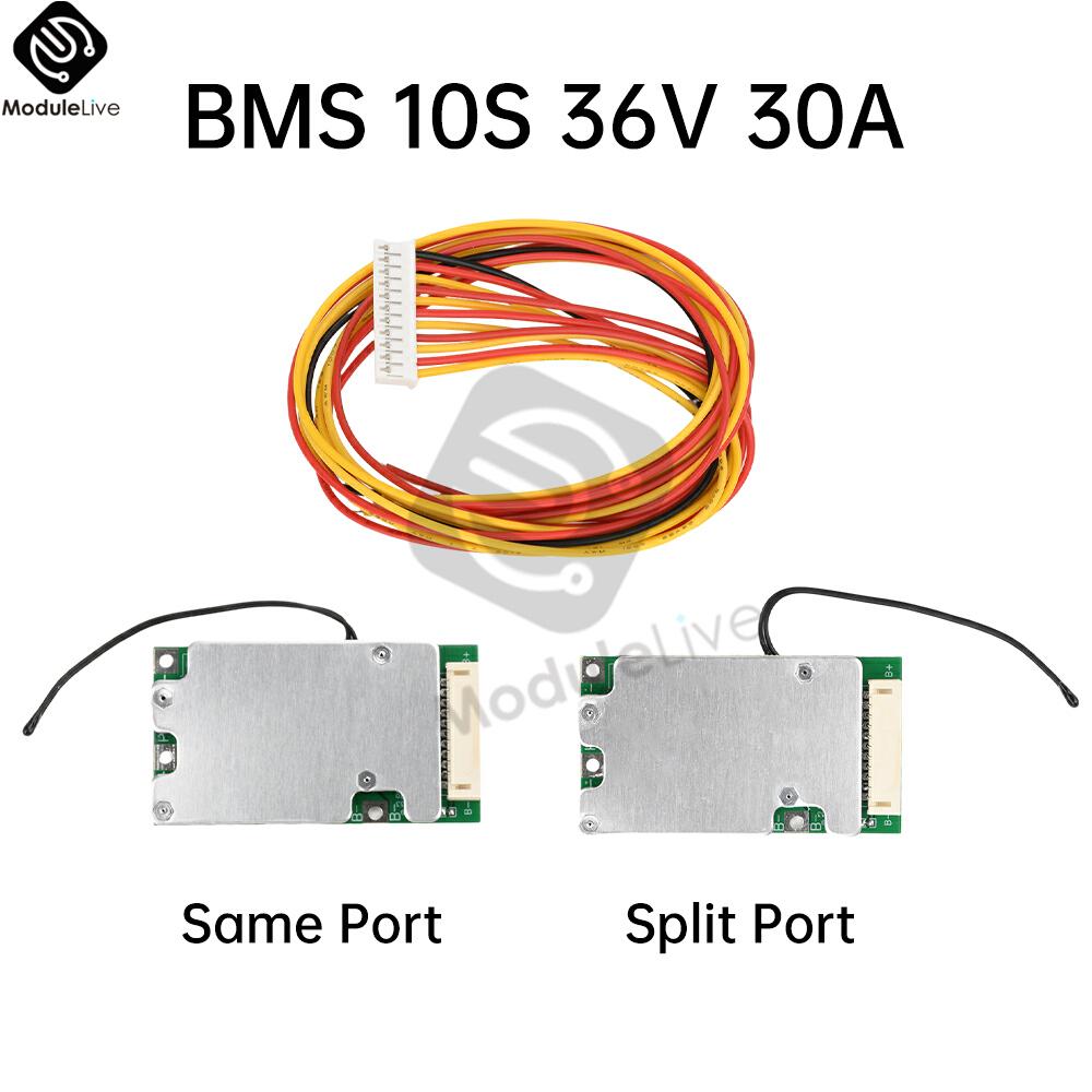 10S 36V 30A Same Port Split Port with Equalization Li-ion Protection Board Battery Protection Board for Electric Vehicle BMS