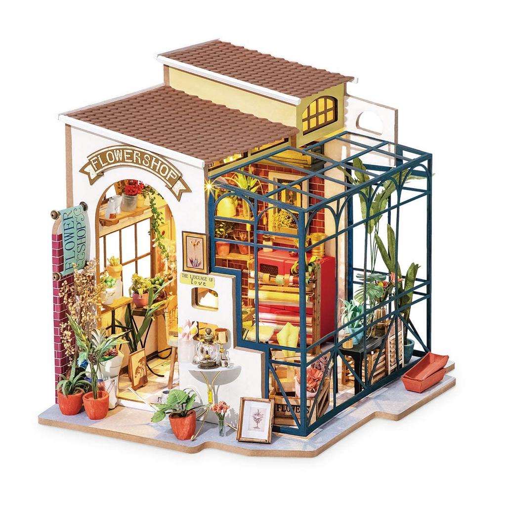 Make It Yourself DIY Miniature House Dollhouse DG Series (flower Shop) with Japanese Instructions