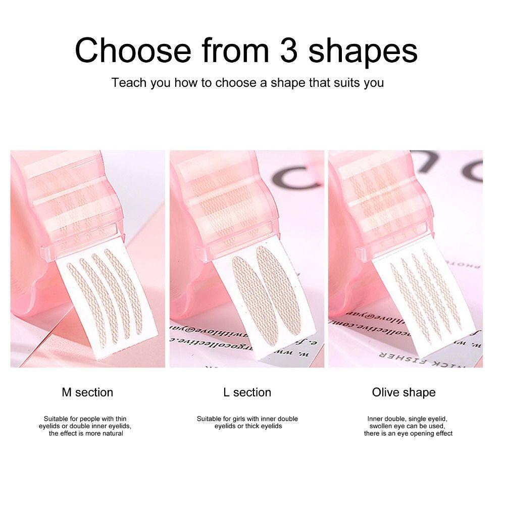 360Pcs Olive Shaped Lace Eyelid Sticker S/L Mesh Eye Stickers Waterproof Lace Paste  Women