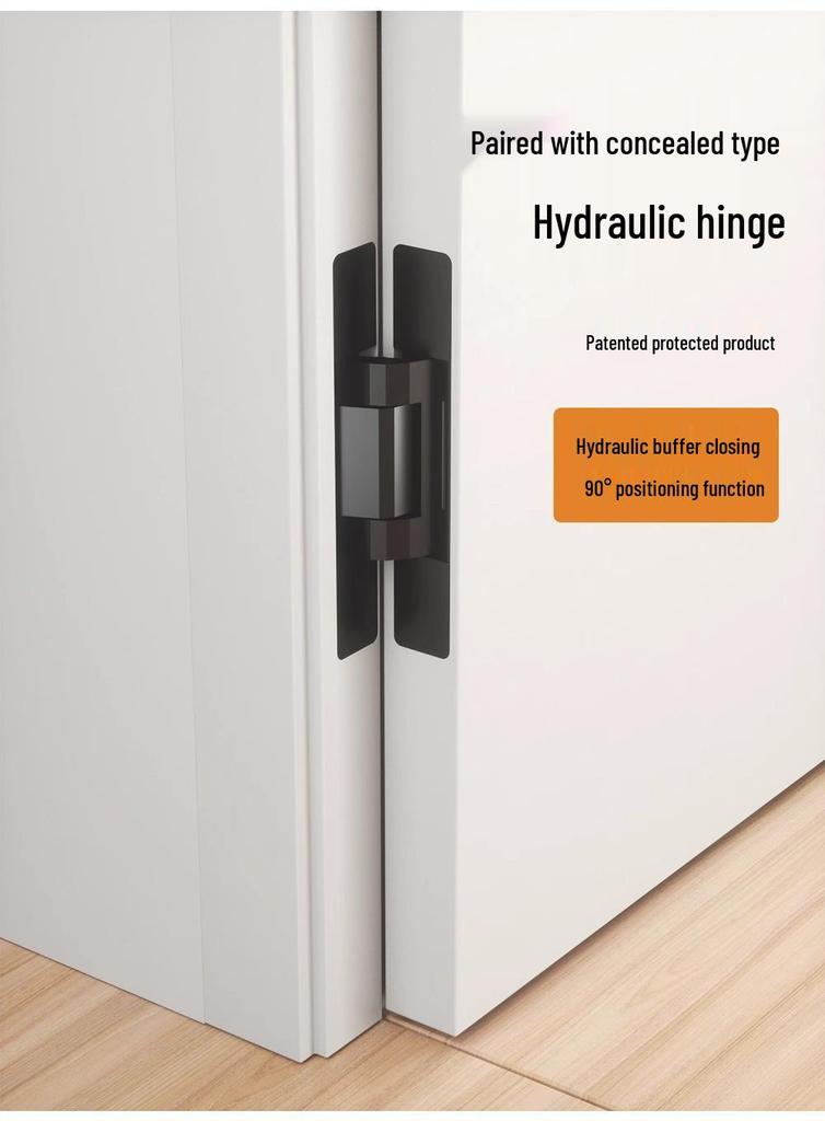Spherical Minimalist Hidden Door Lock: Invisible, Keyed, Single-Sided for Bedroom Interior, No Handle