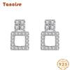 Tancise 925 Sterling Silver Zircon Earrings Drop Earrings For Women Wedding Party Gifts