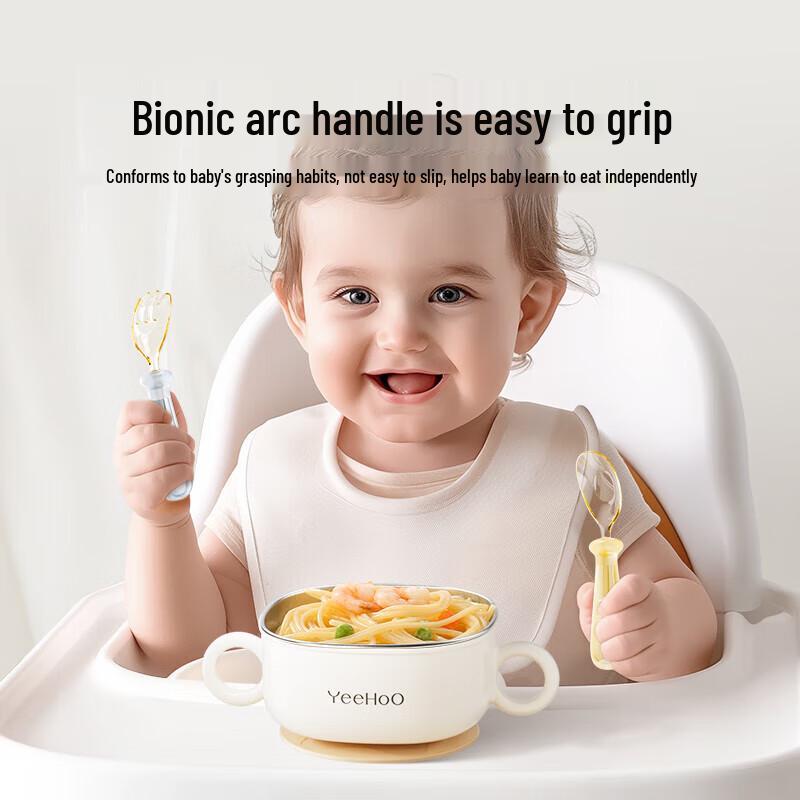 YEEHOO Детский тренировочный набор ложка и вилка из PPSU