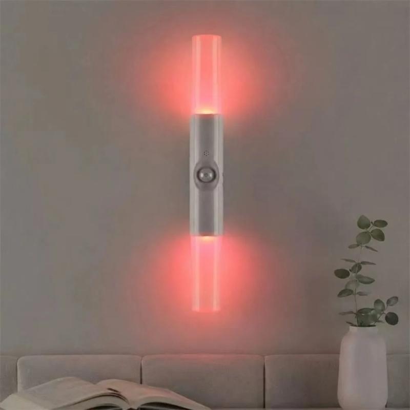 Wireless Sensor Night Light 3/7 Colors Changing Rechargeable Wall LED Lamp USB Charging Magnetic Sticker RGB Gradient Wall Lamp