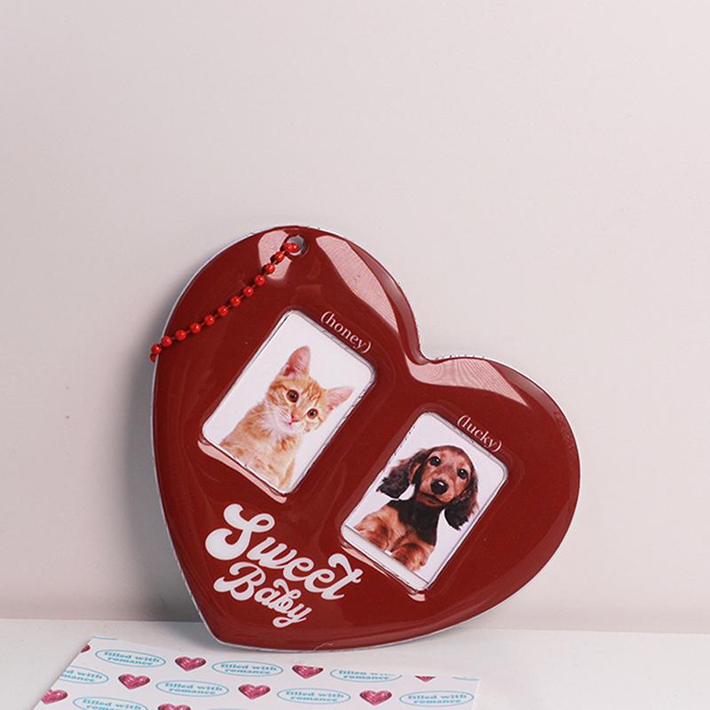 Подвеска для карточек Love Heart Idol, карман для фотографий, защитная пленка для фотокарточек