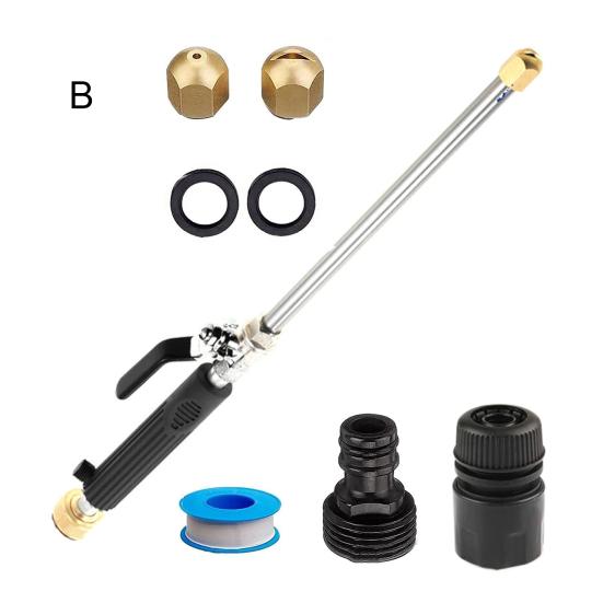 Мойка высокого давления Регулируемая герметичная конструкция Быстроразъемное соединение Нескользящая ручка Струйная насадка Мойка высокого давления с 2 сменными насадками