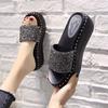 Shoes House Slippers Platform Luxury Slides Slipers Women Jelly Flip Flops On A Wedge Heeled Mules Designer 2024 Glitter Heels