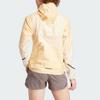 Adidas SS24 Terrex Series Outdoor Sports Hooded Zip Slim Jacket Women Jacket Yellow IN2908