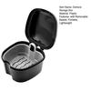 Dentures Case Portable Soaking Denture Bath Box with Strainer Basket Invisible Brace Retainer Mouth
