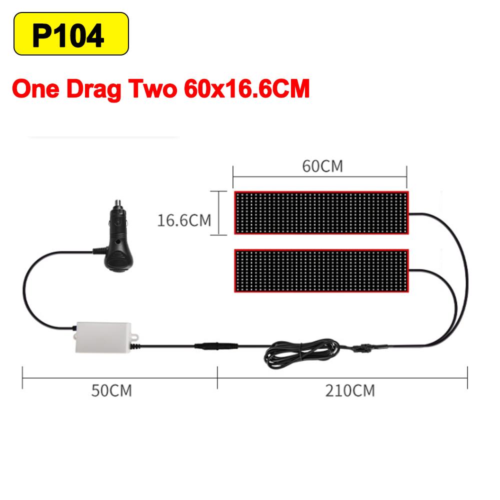 Devil's Eye LED Truck Sign Remote Control Scrolling Animation LED Matrix Pixel PanelLED Display Light for Car Truck Windshield