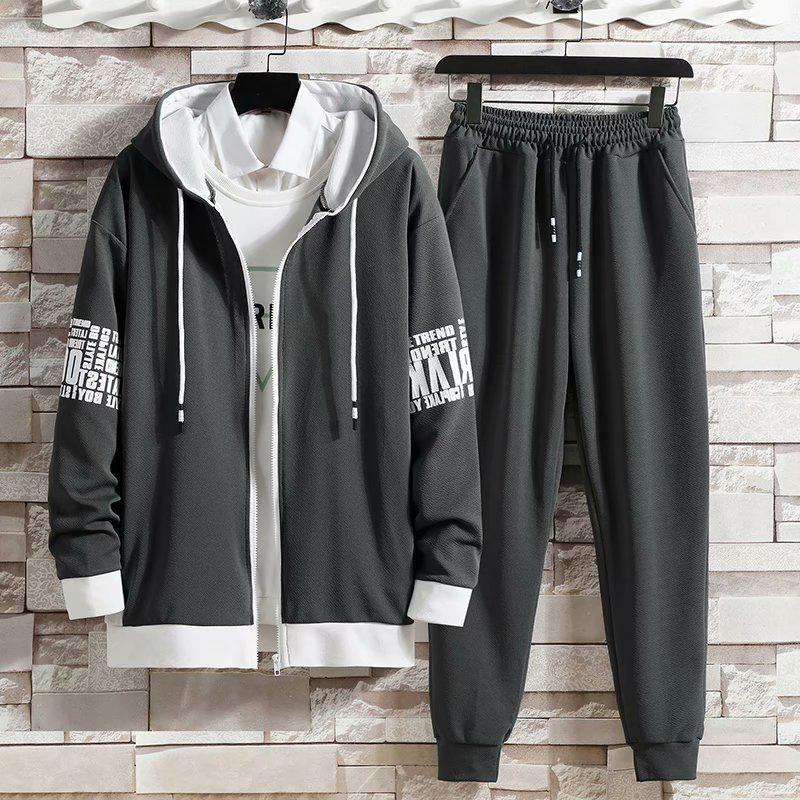 Men's Casual Sportswear Set: Autumn 2022 Long Sleeve Sweater & Pants