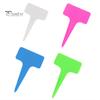 100 Pcs Plant Label T-Shape Waterproof Plant Markers Reusable Plant Identification Tags Nursery Marker Sign for Flower Seedlings Varieties