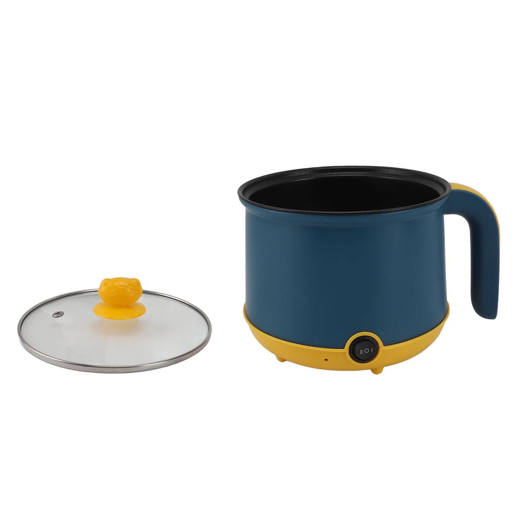 Электрическая мини-кастрюля 1,8 л 600 Вт с антипригарным покрытием, регулируемая на 2 уровня, электрическая кастрюля из нержавеющей стали, электрическая