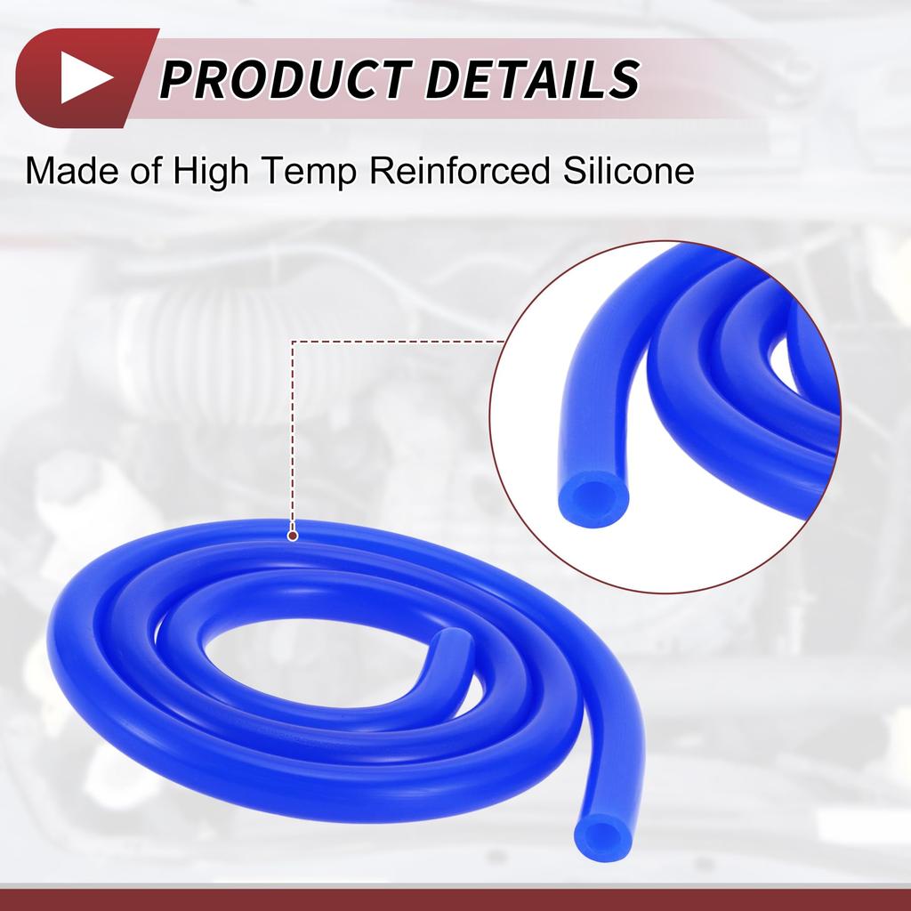 HEROFFIX Воздушный и силиконовый вакуумный шланг Высокотемпературный автомобильный вакуумный шланг 5 футов