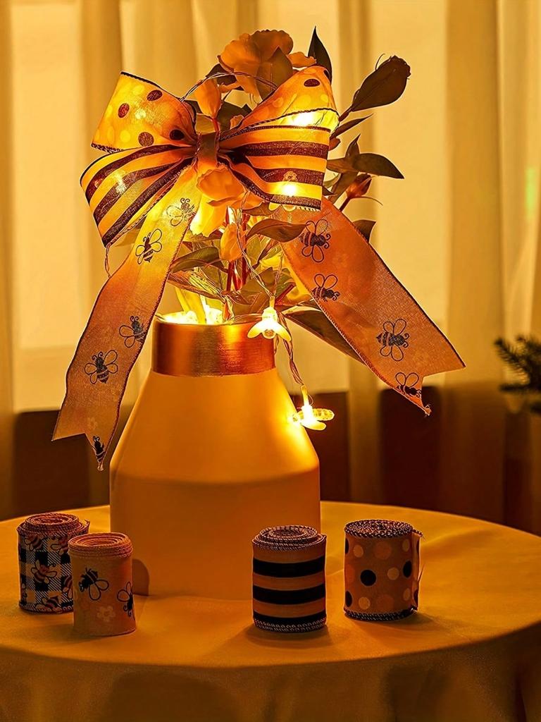 Летняя пчелиная тесьма украшение для дома 1 рулон