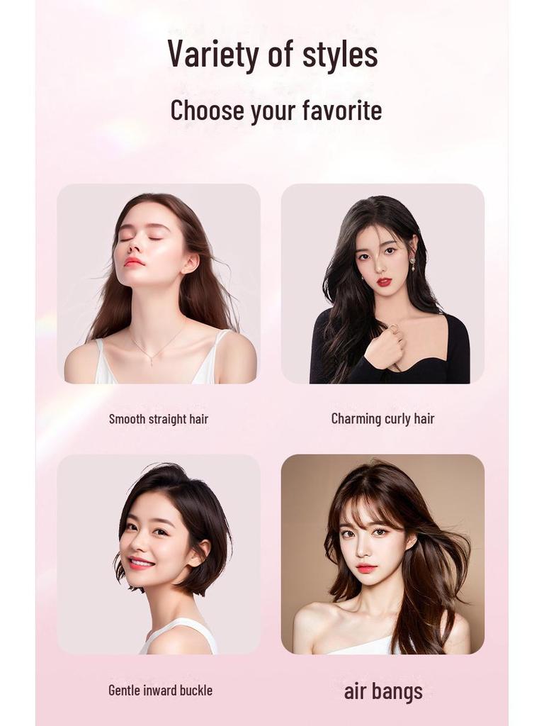 Беспроводная керамическая щетка для выпрямления волос с USB, отрицательной ионизацией, двойного назначения для сухих и влажных волос