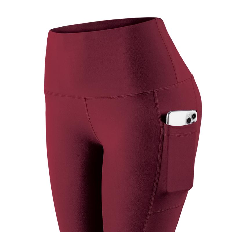 Женские леггинсы с карманами для тренировок, эластичные узкие брюки с высокой талией, брюки для фитнеса, бега, йоги