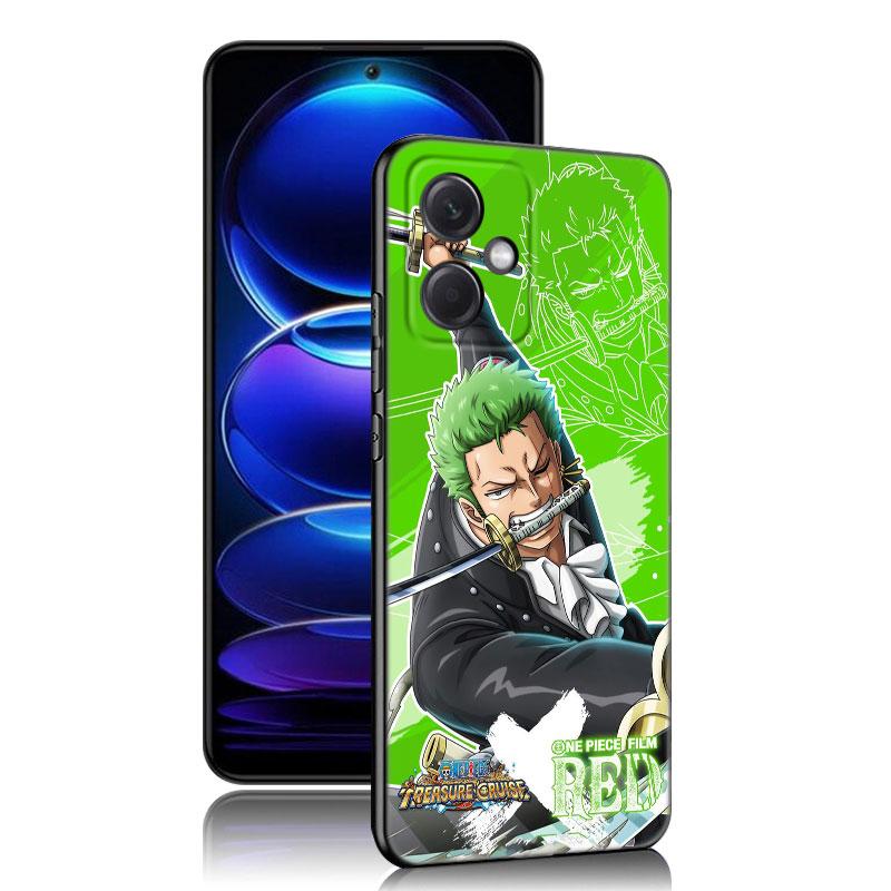 Anime Roronoa Zoro Black Silicone Phone Case For Xiaomi Redmi Note 10 11 11S 12 13 4G 8 9 11T Pro 5G Plus 8T 9S 10S 12S