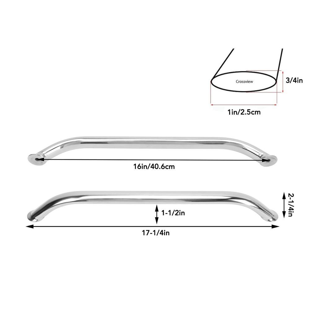 1pcs Boat Grab Bar Marine Grade Stainless Steel Sturdy Grab Handle Handrail for Ship Yacht RV