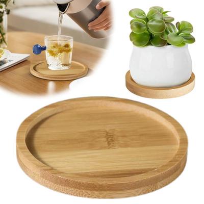 1 шт. Подставка под стакан для чайной церемонии из бамбука, теплоизоляция, круглые декоративные горшки, подставки для садоводства Flowe G9P7