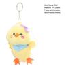 Cute Yellow Chick Plush Keychain Soft Stuffed Animal Pendant Cute Fluffy Bag Backpack Charm Adorable Gift for Animal