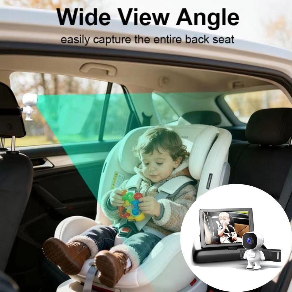 Suction Cup Mount Baby Car Monitor 4.3 Inch Screen Rear Facing Camera Back Seat View