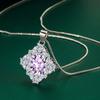 Sace Gems Классический роскошный циркон для женщин кулон ожерелье ювелирные изделия свадебное обещание вечерние подарок