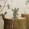 Retro Sitting Flower Fairy Figurine Resin Crafts Fairy Sculpture  Home Office Decor