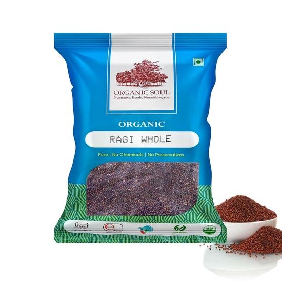 Органическое раги цельное | Пшенные пальчики 450 г | (Цельное зерно) Не содержит химикатов и пестицидов | Органический сертифицированный продукт | Сертифицированный NPOP