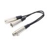 3-контактный XLR гнездо XLR штекер Y-разветвитель двойной аудиокабель-адаптер