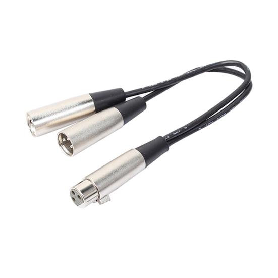 3-контактный XLR гнездо XLR штекер Y-разветвитель двойной аудиокабель-адаптер