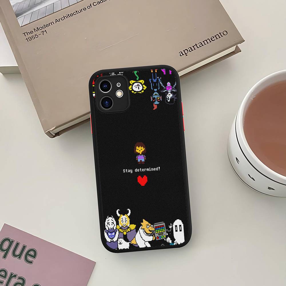 Чехол для телефона U-Undertale для IPhone 16e 16 15 14 13 12 11 Pro Max X XS MAX Plus Spuerstar Матовый чехол