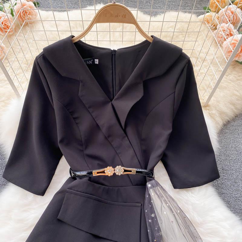 Новый сетчатый дизайн, тонкое платье феи длиной до талии, женское платье феи первой любви