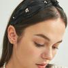 UNI.J Пушистая черная лента на голову Ia125 [Черный]