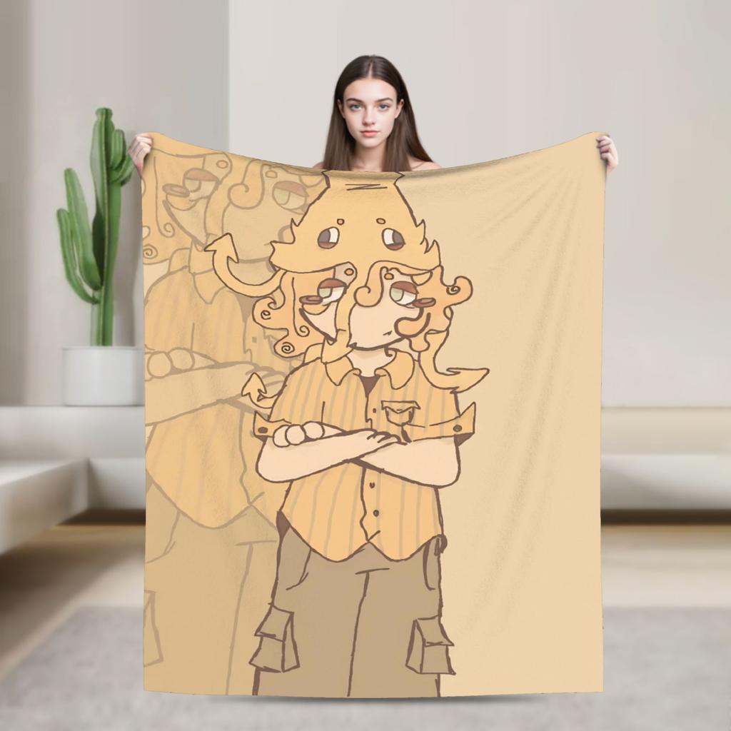 Horror Games 99 Nights in the Forest Blanket Plush Funny Warm Throw Blankets for Chair Covering Sofa Summer