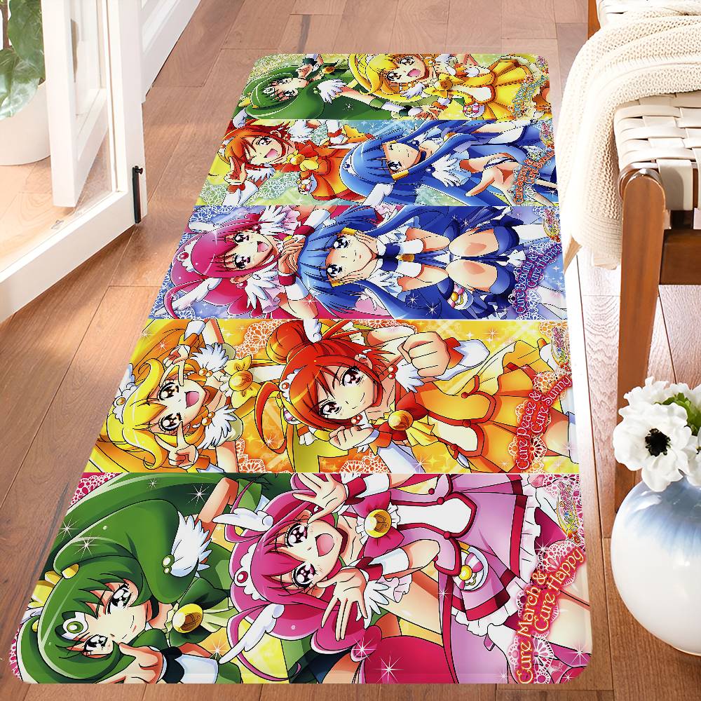 Коврик для пола Аниме Smile Precure Дешевый Противоскользящий Современная Гостиная Балкон Печатные Прикроватные Коврики