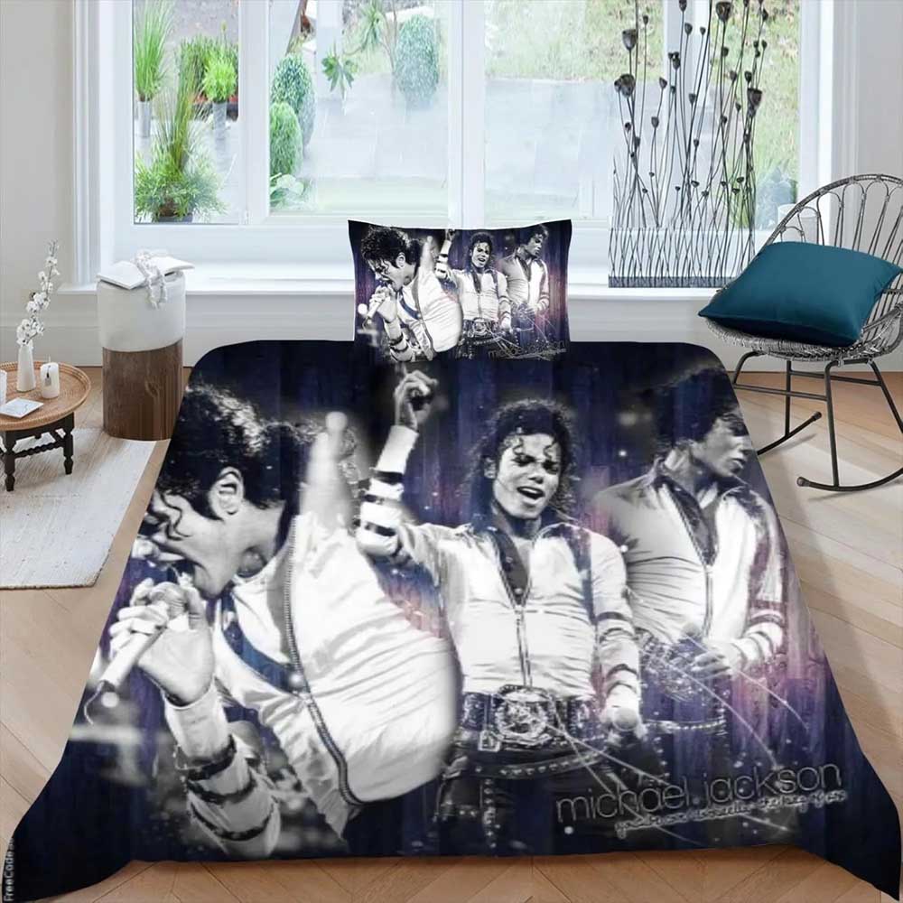 3D Print Michael Jackson Bedding Set 3D Printed Suitable for Bedroom Duvet Cover Set With Pillowcases Kids Home Textile