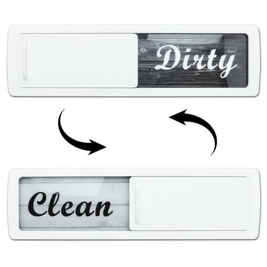 Грязно-чистый магнит для посудомоечной машины, легко читаемый слайд, грязно-чистый магнитный индикатор, акриловый знак, украшение для кухни