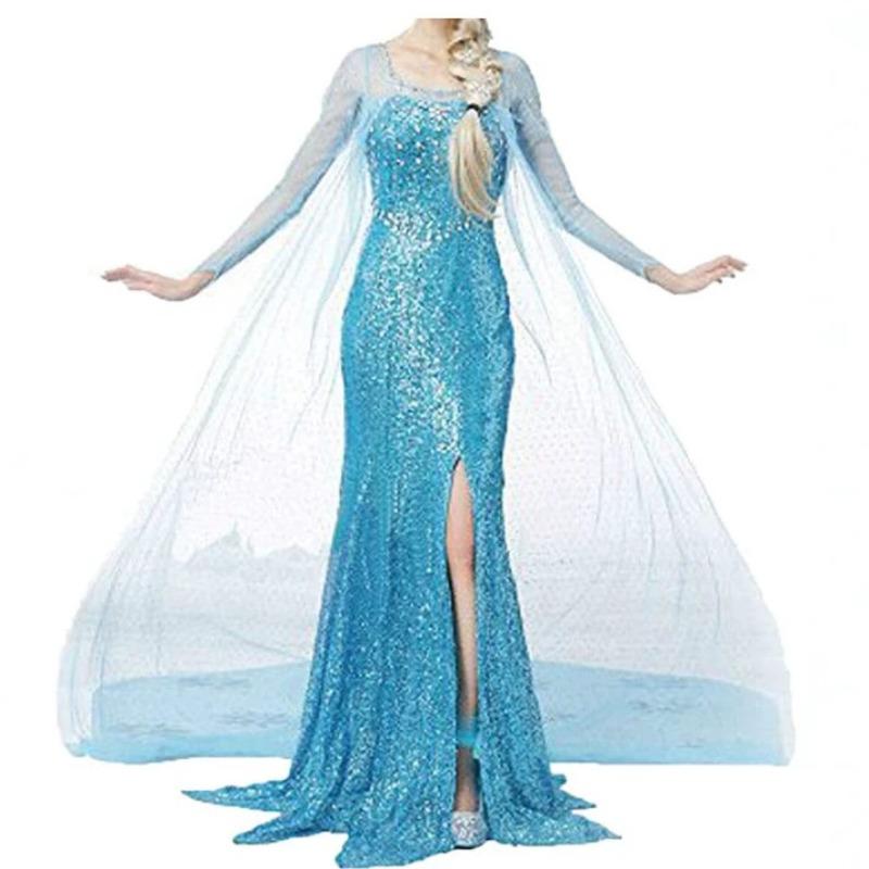 Frozen Elsa Elsa Women Adult Adult Princess Dress Anna Dress Performance Dress Anna Princess Dress
