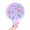 Мультяшный складной круглый веер с фотографическим отражателем портативный легкий карманный размер для путешествий на открытом воздухе