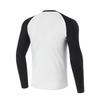 Li Ning Swimming Series Letter Round Neck Pullover Long Sleeve Swimsuit Men swimsuit Black Standard-White ASLT085-2