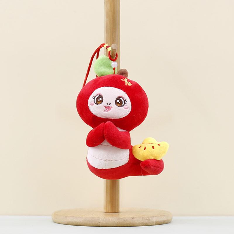 Cute Realistic Snake Pendant Plush Toy Colorful Fabric Snake For Festive Decorations