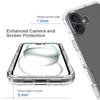 For iPhone 16 Plus Case TPU+PC Full Protection Shockproof Phone Cover with PET Screen Guard