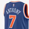 Nike Баскетбольная майка без рукавов NBA Knicks, Fan Edition, No.. 7 Мужские топы Anthony синего цвета 864495-497